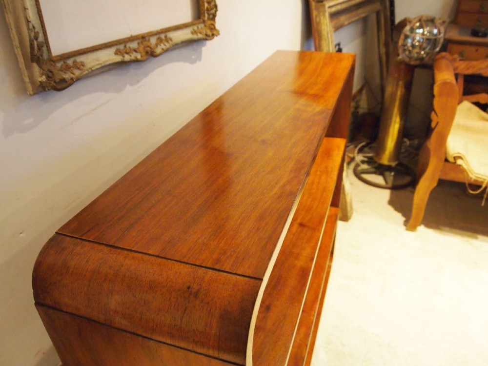 Bookcase Art Deco Walnut c1925 View VII