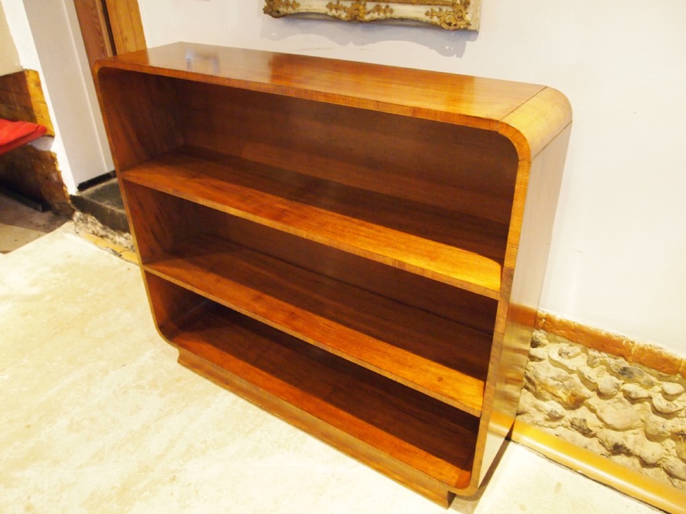 Bookcase Art Deco Walnut c1925 View VIII