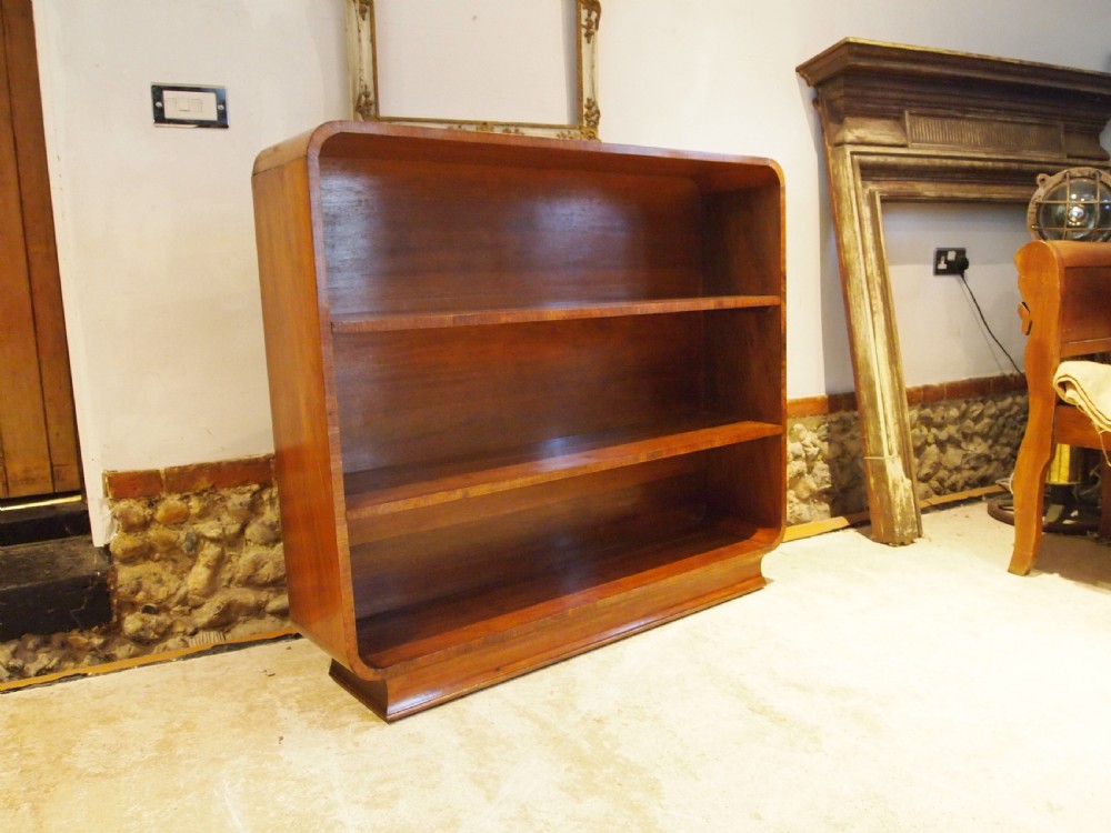Bookcase Art Deco Walnut c1925 View IX