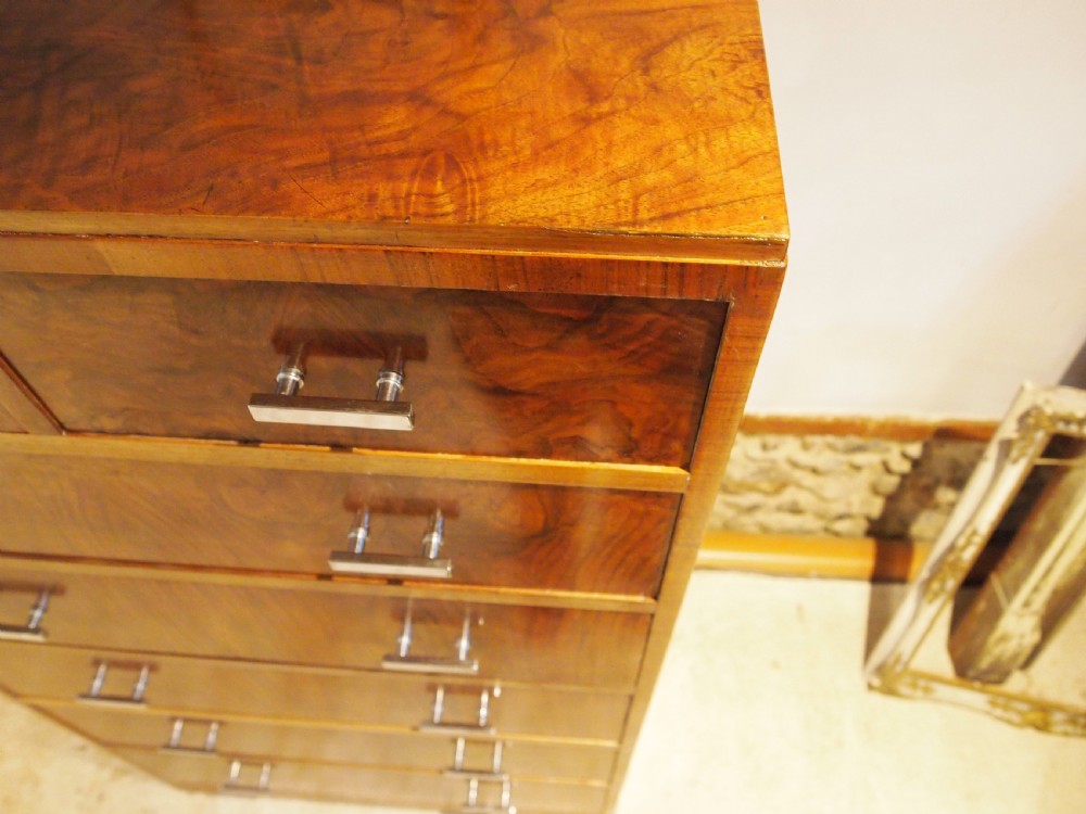 Chest of Drawers Heals London Art Deco Walnut c1920 View V