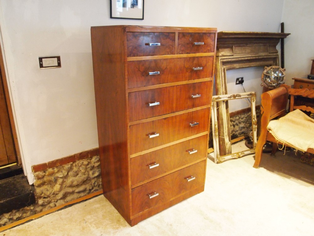 Chest of Drawers Heals London Art Deco Walnut c1920 View IX