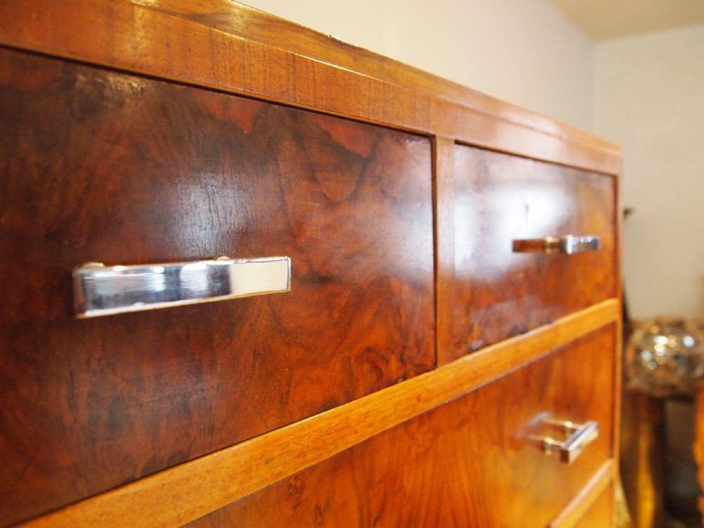 Chest of Drawers Heals London Art Deco Walnut c1920 View X