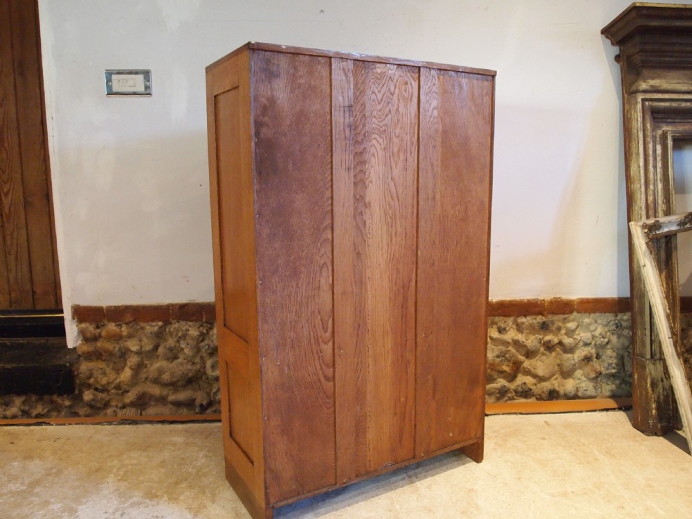 Bookcase Arts and Crafts Oak manner of Heals c1920 View VII