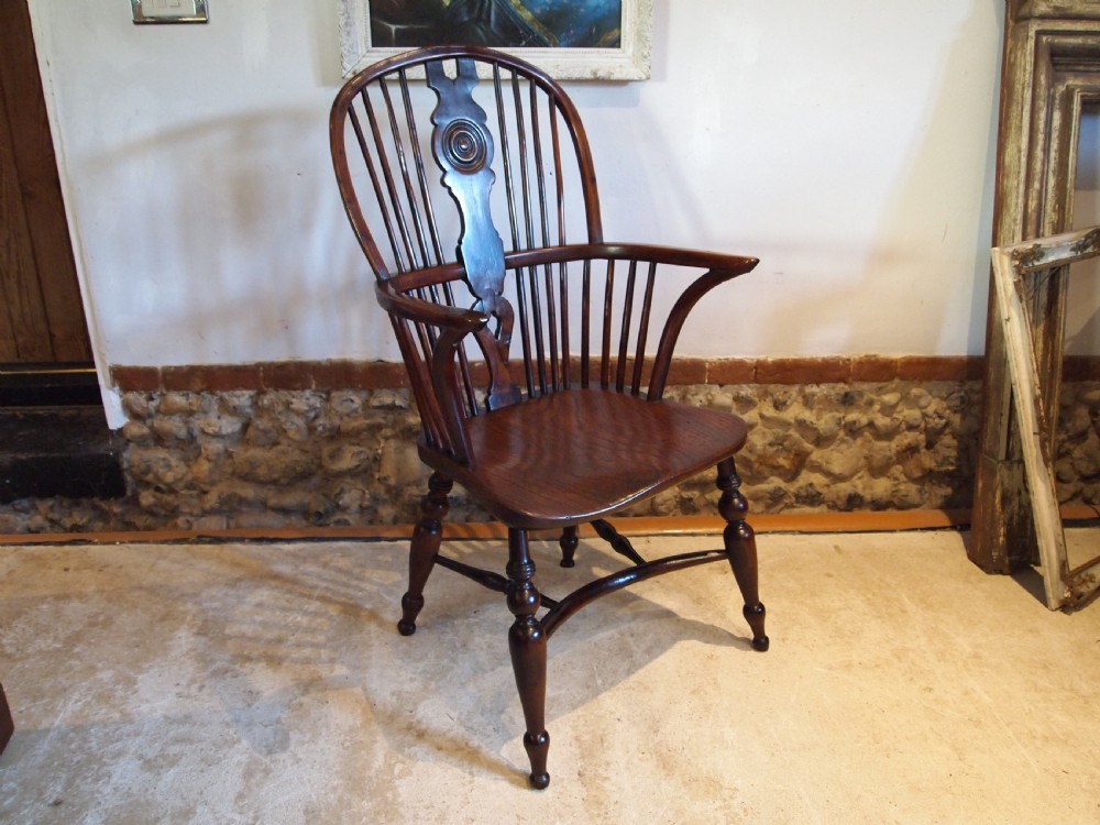Chair 'the best of chairs' Early Victorian Windsor Yew Attri Prior c1840
