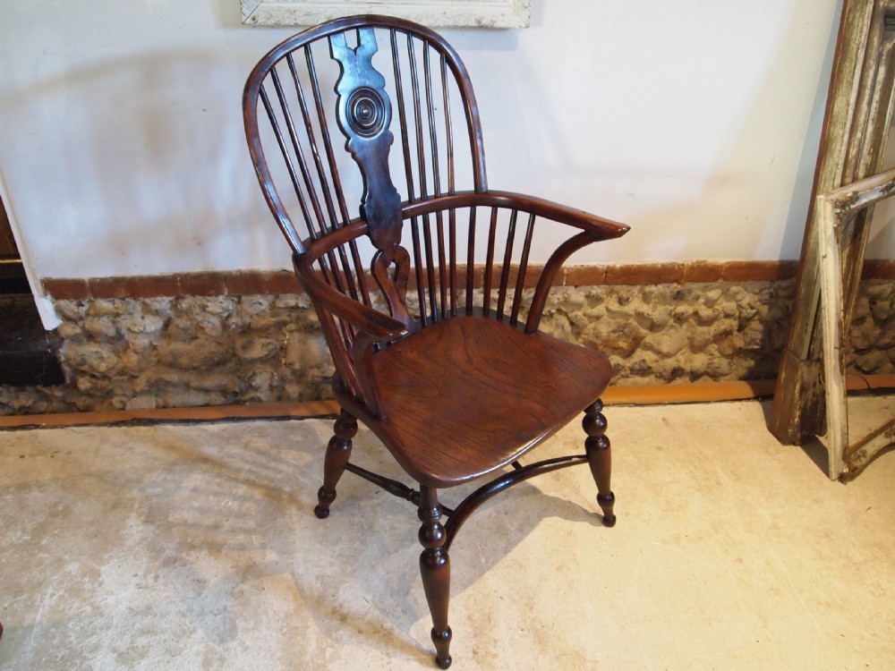Chair 'the best of chairs' Early Victorian Windsor Yew Attri Prior c1840 View VII