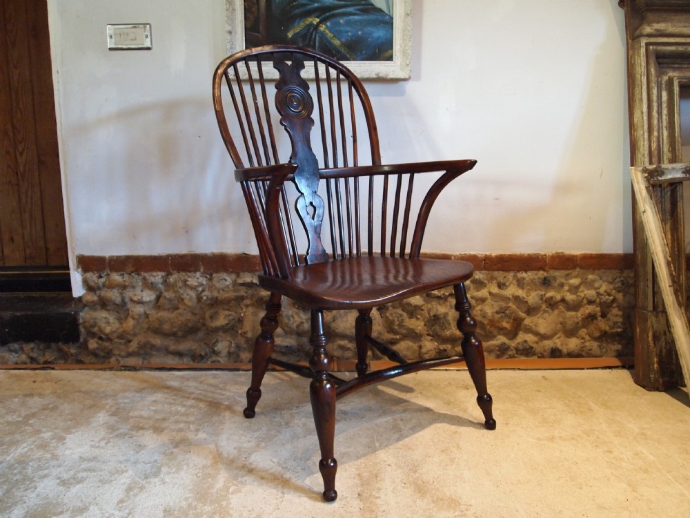 Chair 'the best of chairs' Early Victorian Windsor Yew Attri Prior c1840 View VIII