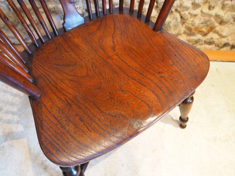 Chair 'the best of chairs' Early Victorian Windsor Yew Attri Prior c1840 View IX