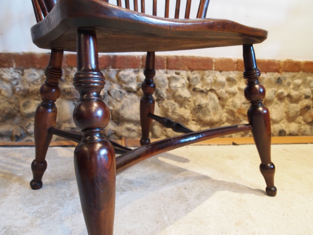 Chair 'the best of chairs' Early Victorian Windsor Yew Attri Prior c1840 View X