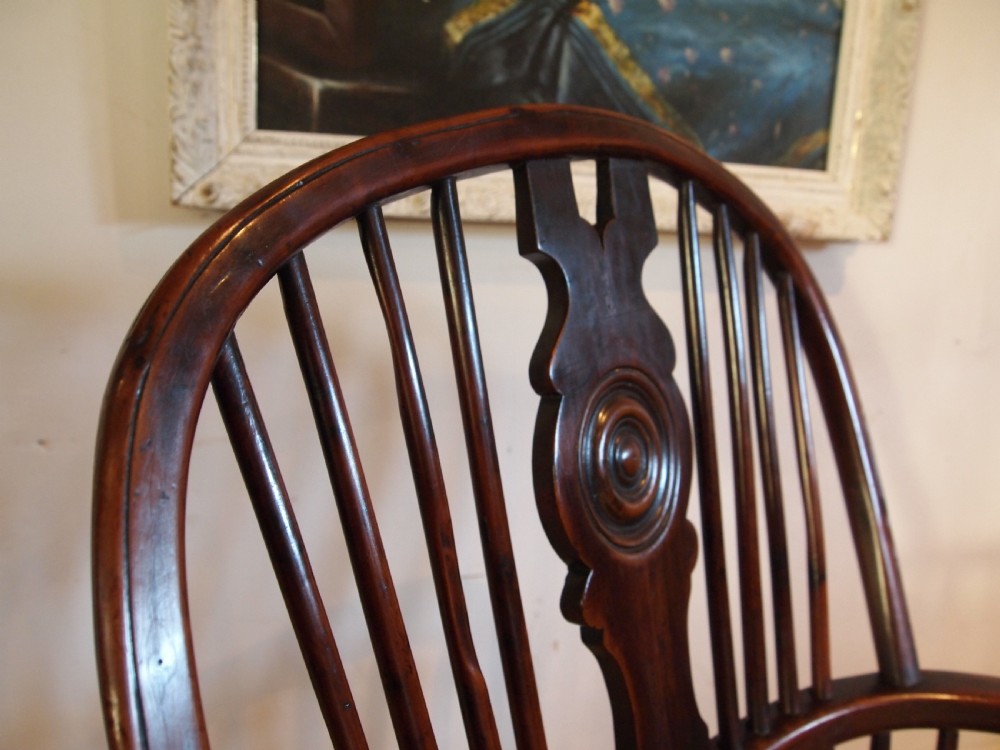 Chair 'the best of chairs' Early Victorian Windsor Yew Attri Prior c1840 View XI