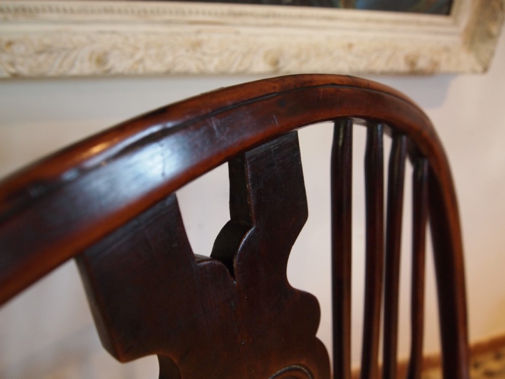 Chair 'the best of chairs' Early Victorian Windsor Yew Attri Prior c1840 View XII