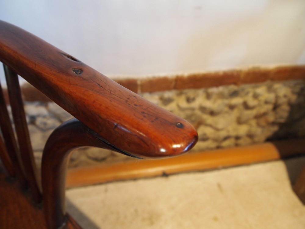Chair 'the best of chairs' Early Victorian Windsor Yew Attri Prior c1840 View XIII