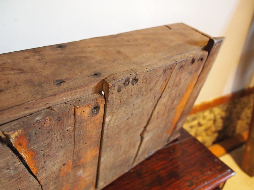 Chest of drawers Elm small Queen Anne c1700 View IV