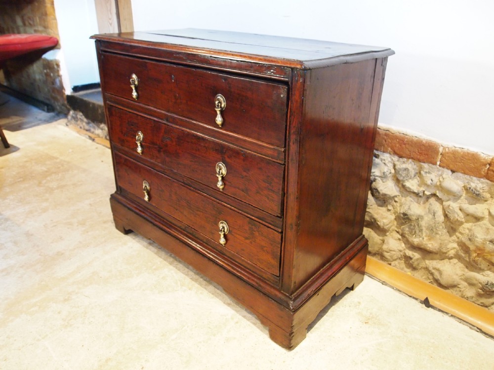 Chest of drawers Elm small Queen Anne c1700 View XI