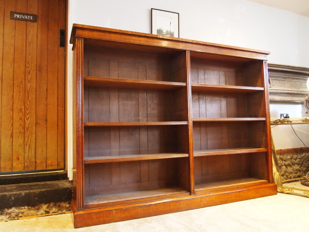 Bookcase fine large Victorian Oak adjustable c1880