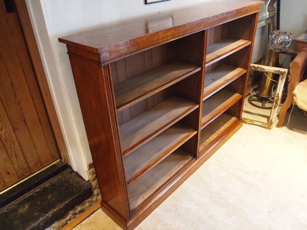 Bookcase fine large Victorian Oak adjustable c1880 View VI