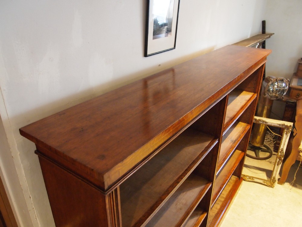 Bookcase fine large Victorian Oak adjustable c1880 View XI