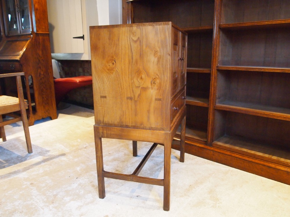 Cupboard chest Cotswold School type fine quality Chestnut c1930 View III