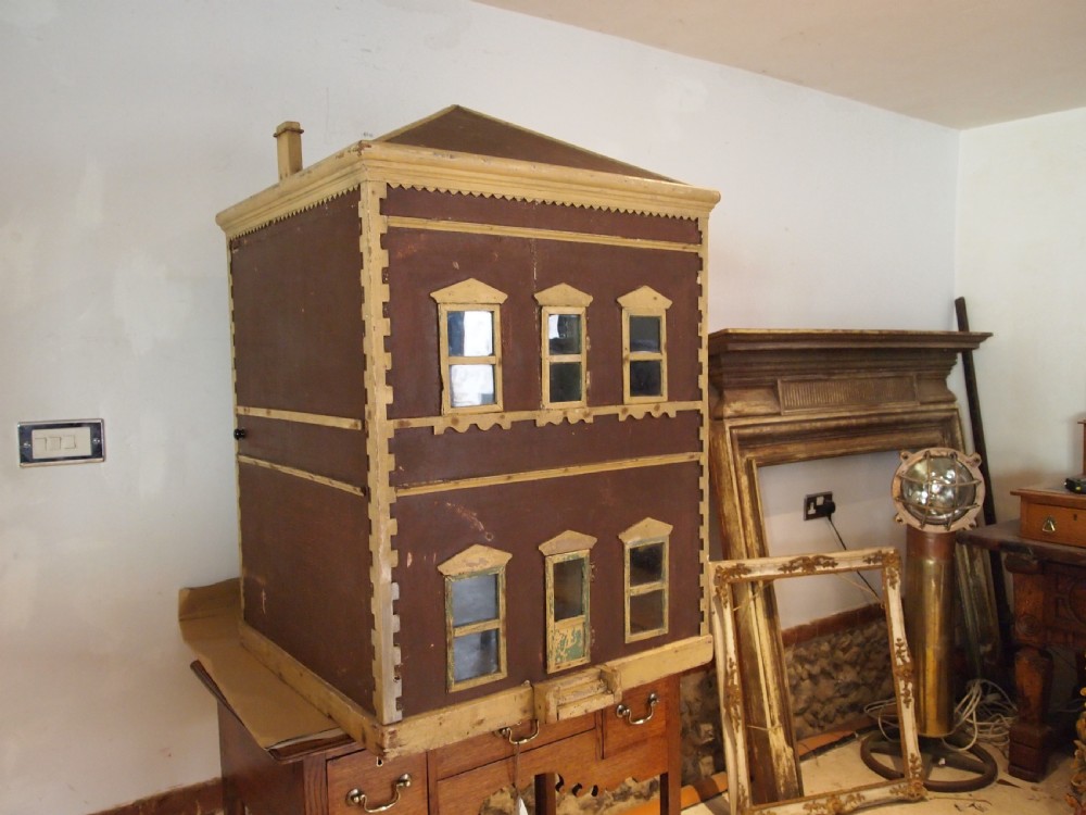 Dolls House Grand Victorian dated 1896 London double sided View XI