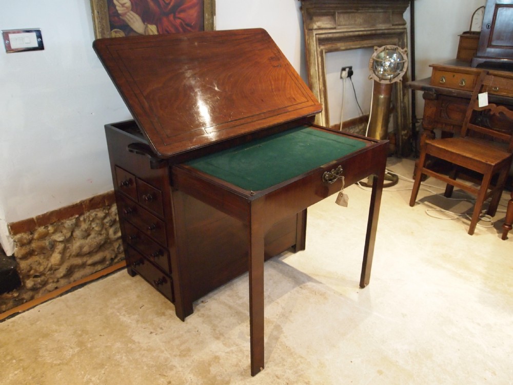 Table 'the finest' of all Architects tables George III Mahogany c1780 View XVII
