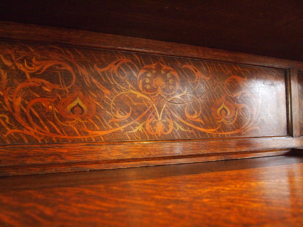 Sideboard dresser Arts and Crafts Shapland and Petter Oak c1900 View VIII