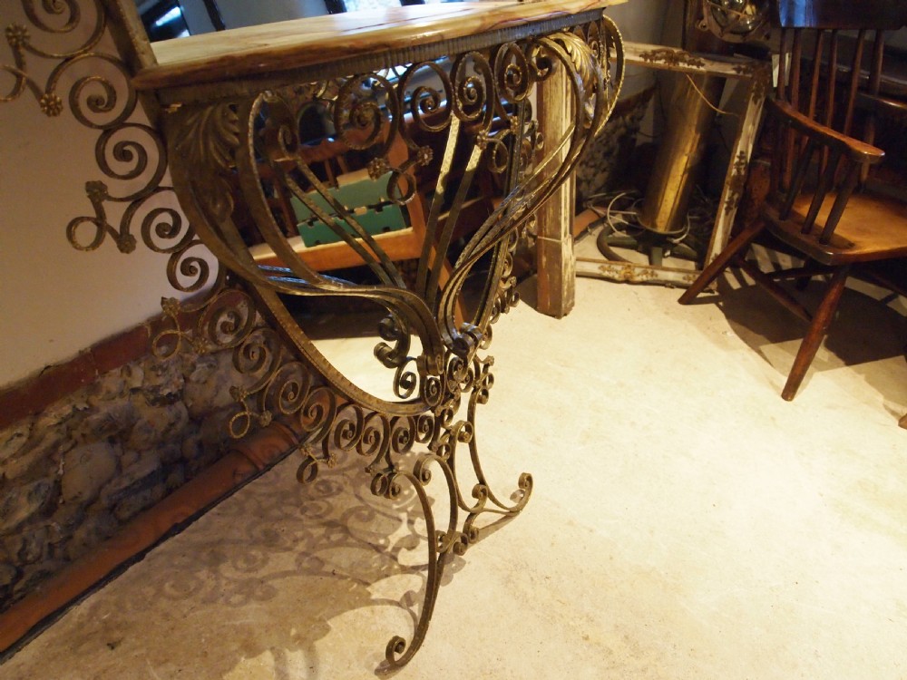 Mirror Pier Luigi Colli gilded wrought Iron c1930 View X