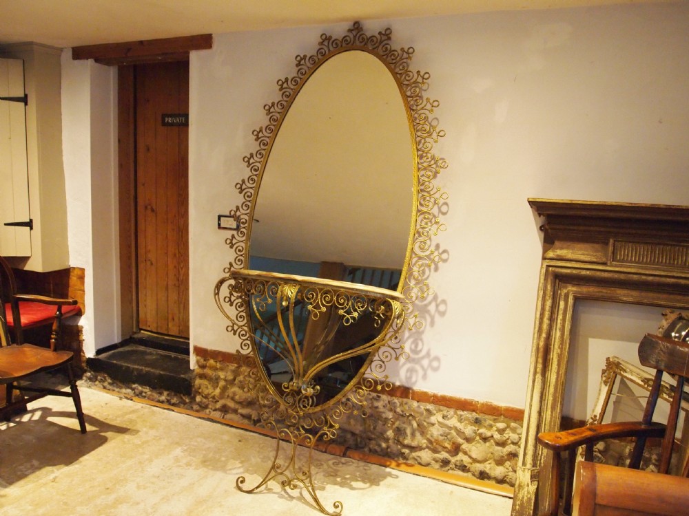 Mirror Pier Luigi Colli gilded wrought Iron c1930 View XI