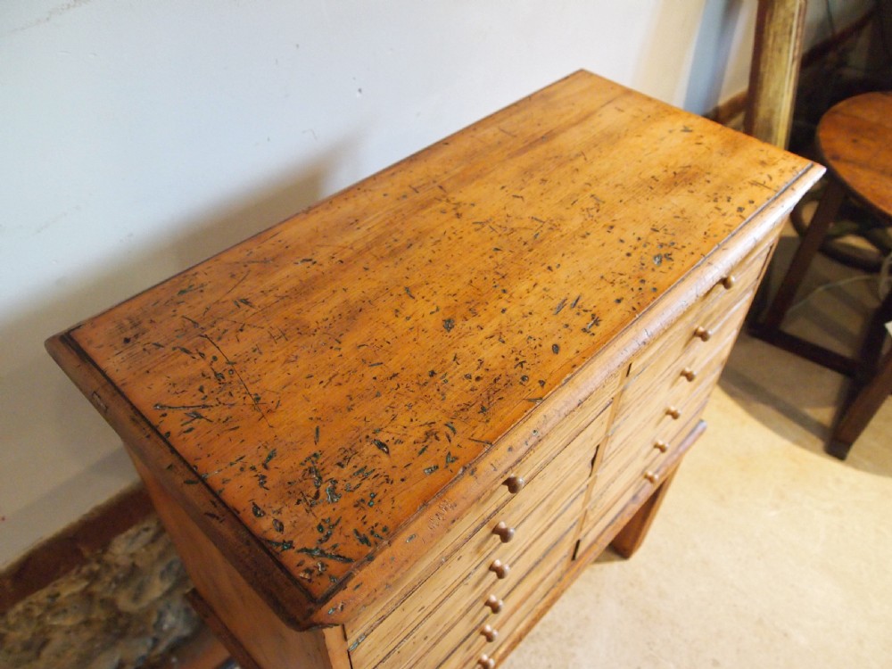 Chest of drawers collectors chest or bedside Victorian c1880 View II