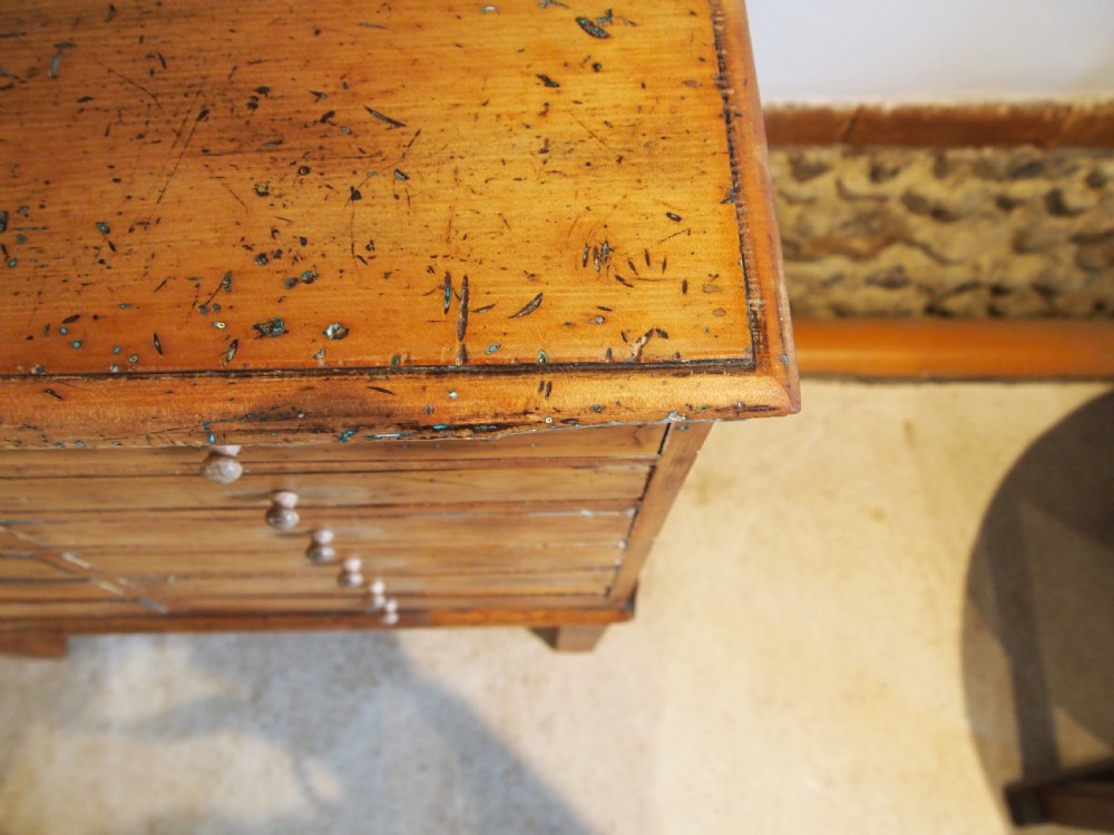 Chest of drawers collectors chest or bedside Victorian c1880 View IV