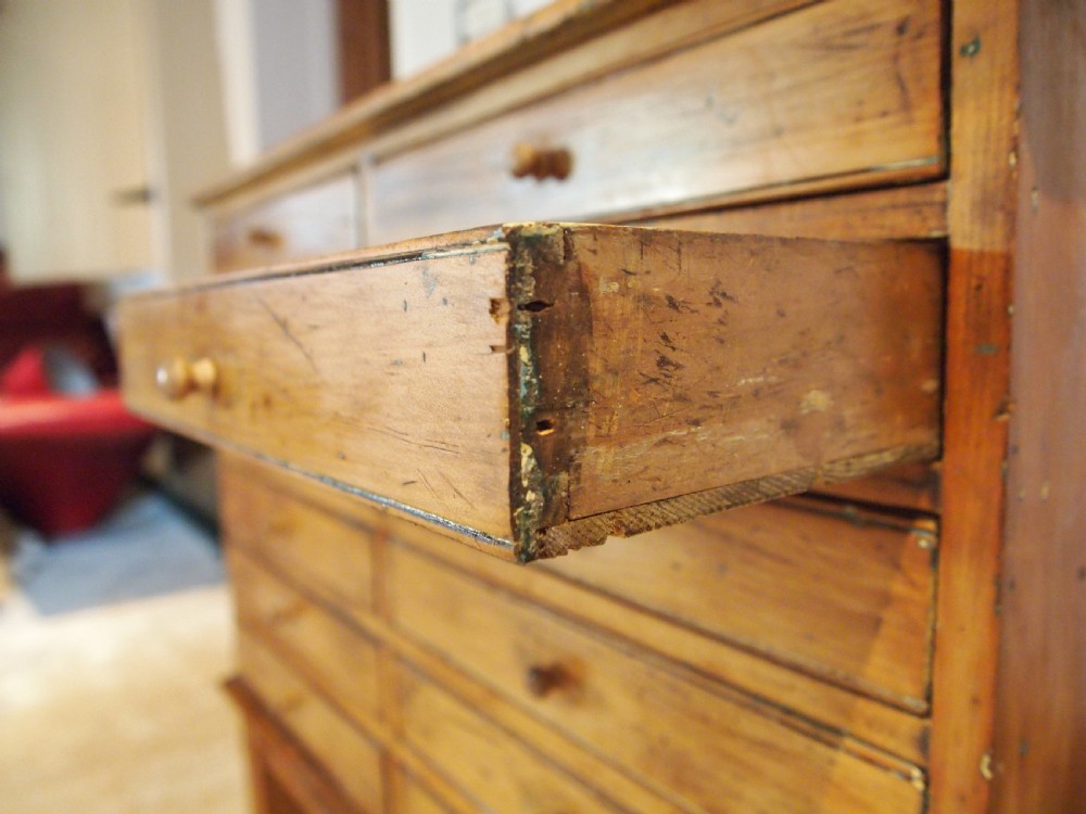 Chest of drawers collectors chest or bedside Victorian c1880 View VIII