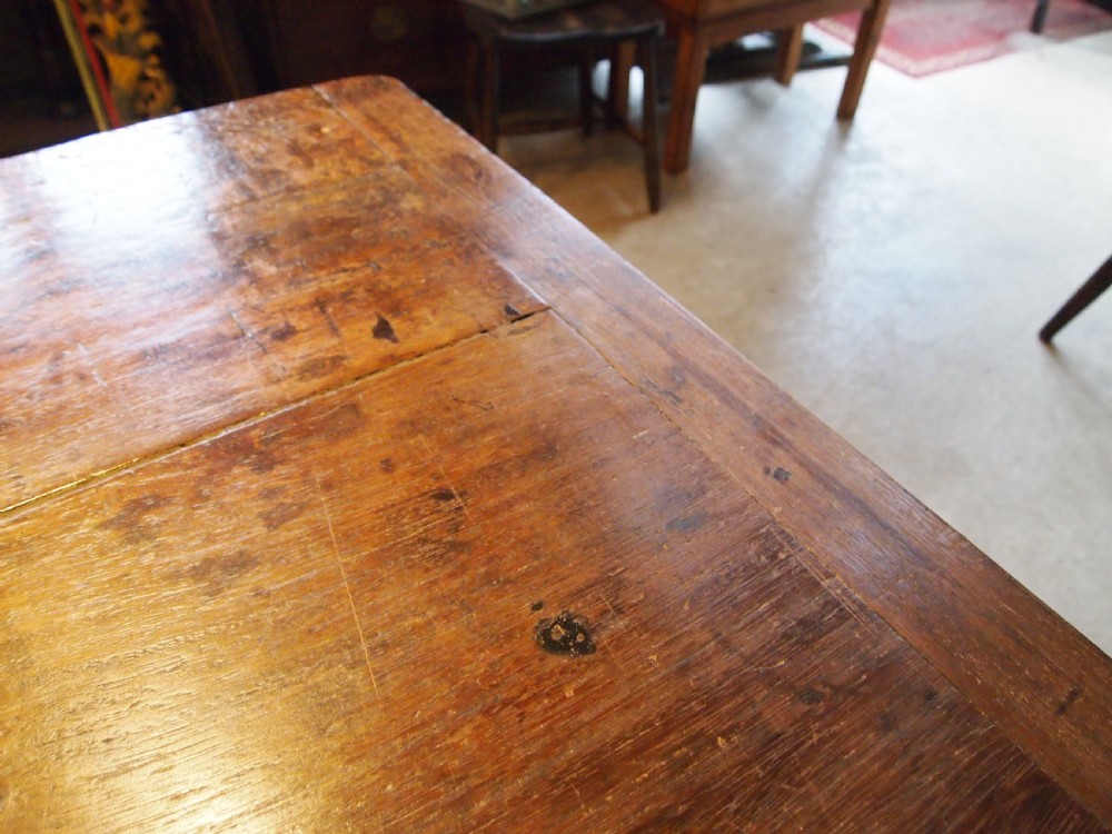 Table large refectory farmhouse George III Padouk Elveden estate c1790 View IX