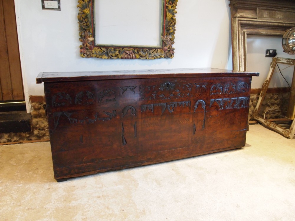 Chest trunk coffer rare Cypress wood Italian 16th Century c1580 View III