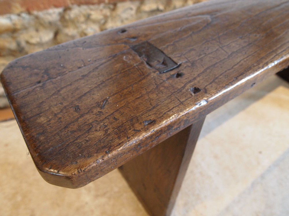 Benches rare pair of Oak George III tavern settles De La Pole Pub c1790 View XII