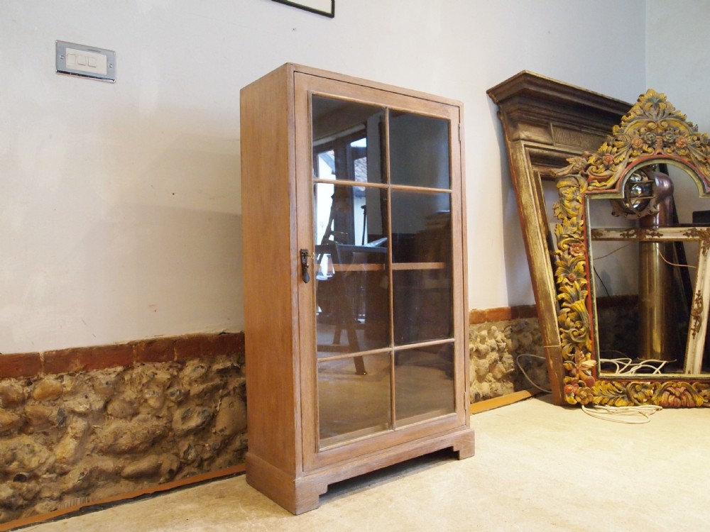 Bookcase limed Oak arts and crafts Cotswold school type c1930