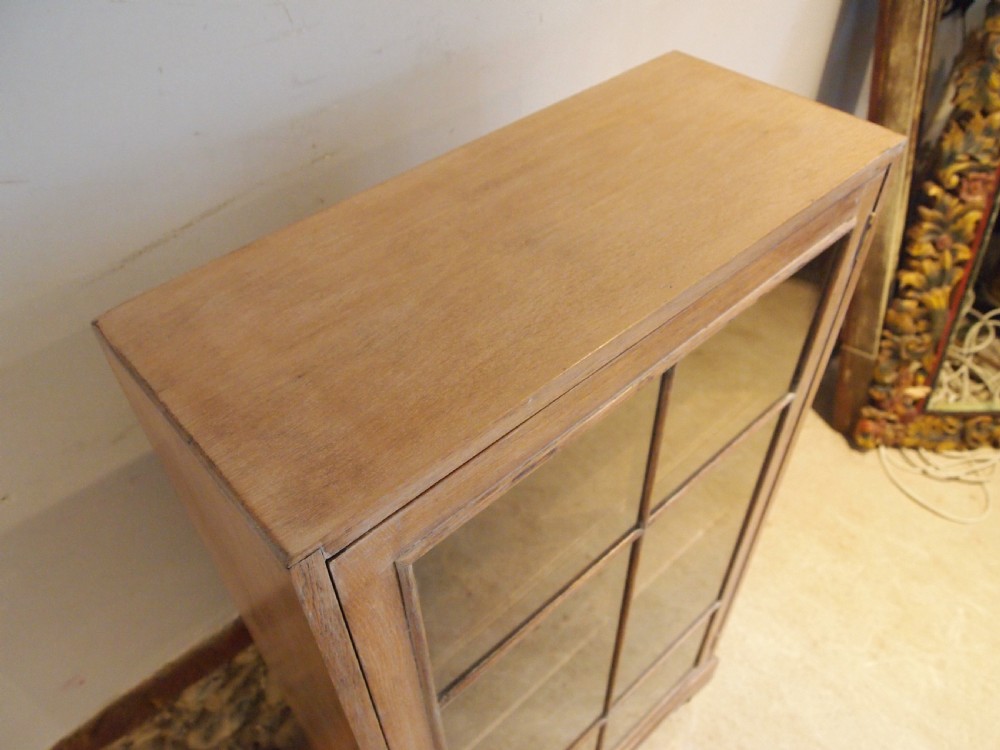 Bookcase limed Oak arts and crafts Cotswold school type c1930 View II