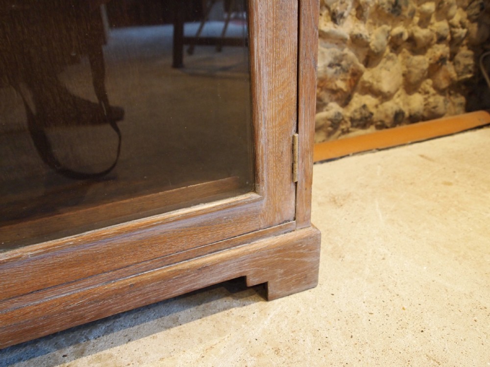 Bookcase limed Oak arts and crafts Cotswold school type c1930 View III