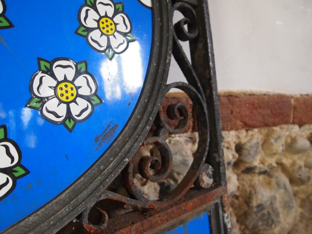 Sign enamel Westminster bank double sided c1923 View V