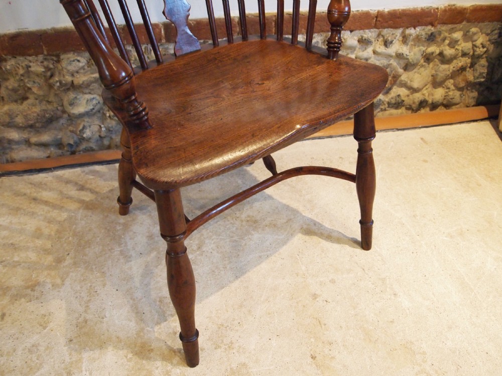 Chair Windsor stunning Yew and Elm George III c1800 View II