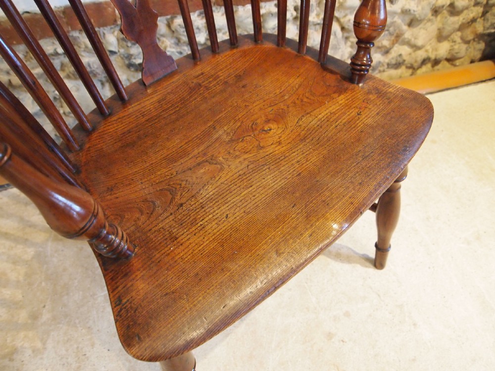 Chair Windsor stunning Yew and Elm George III c1800 View IV