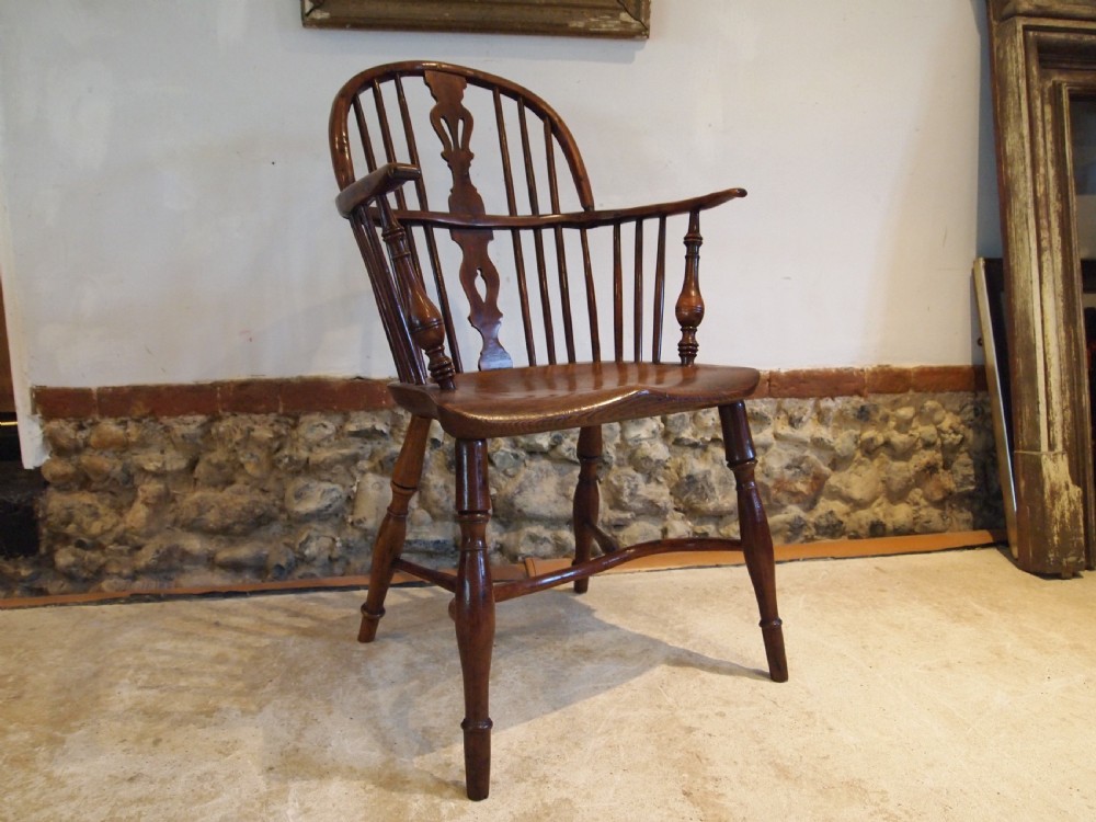 Chair Windsor stunning Yew and Elm George III c1800 View VI
