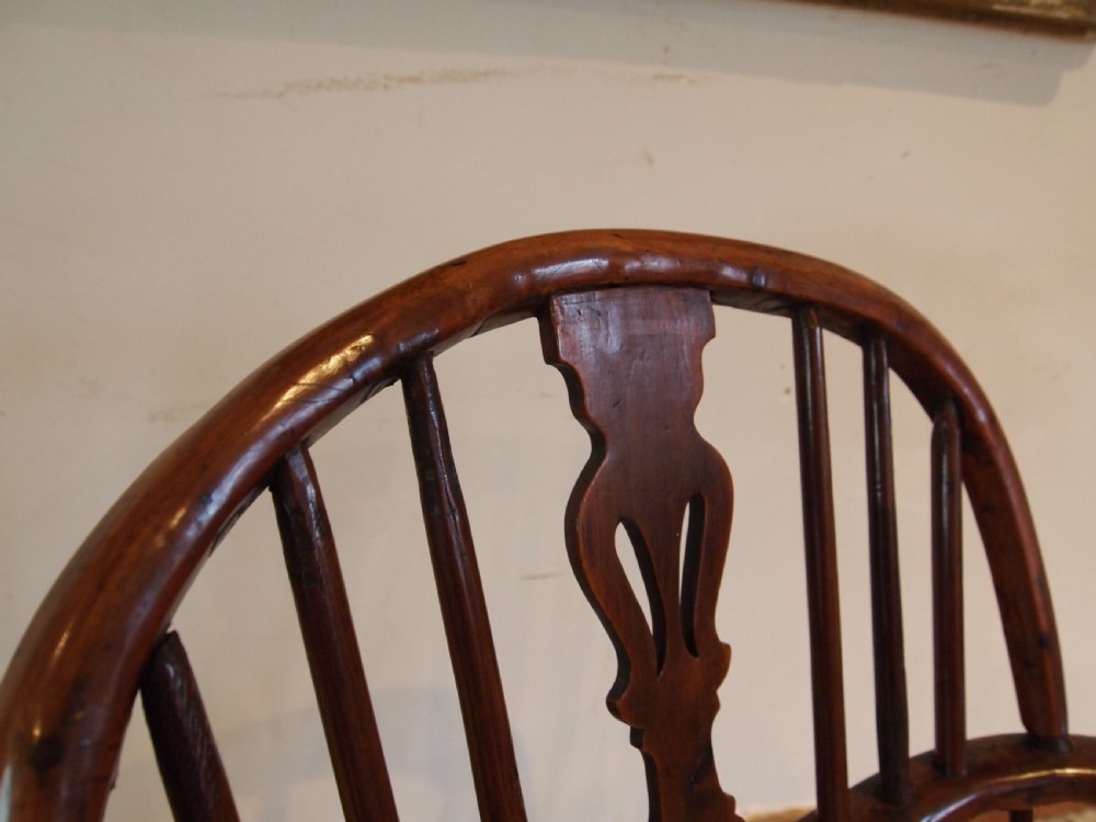 Chair Windsor stunning Yew and Elm George III c1800 View VIII