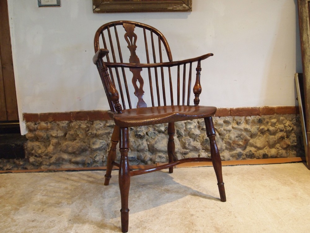 Chair Windsor stunning Yew and Elm George III c1800 View XI