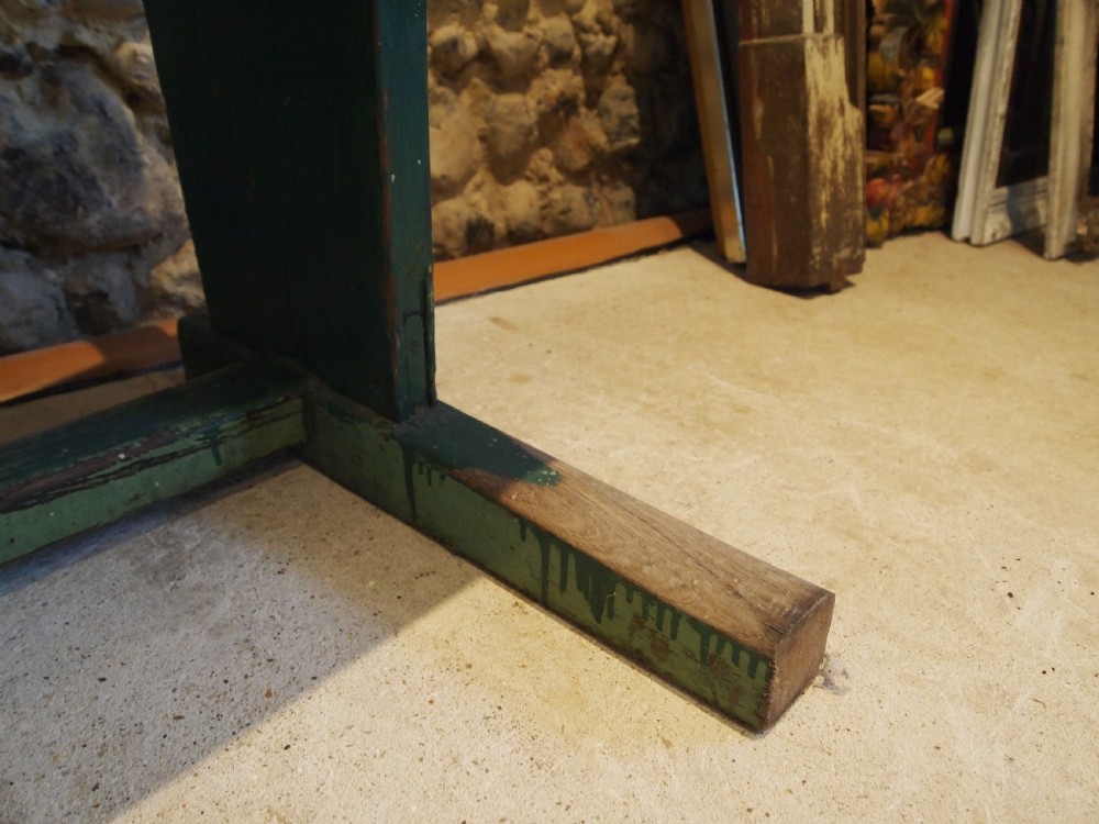 Bench Victorian Oak platform settle or seat c1890 View VI