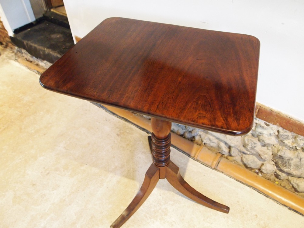 Table fine George III Cuban Mahogany side hall lamp wine c1790 View VI
