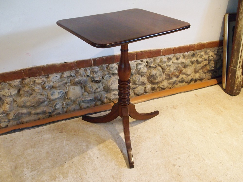 Table fine George III Cuban Mahogany side hall lamp wine c1790 View VIII