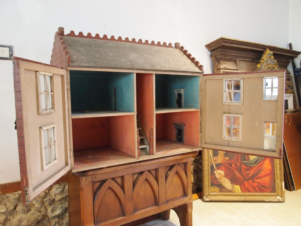 Dolls house Victorian folk art c1890 View V