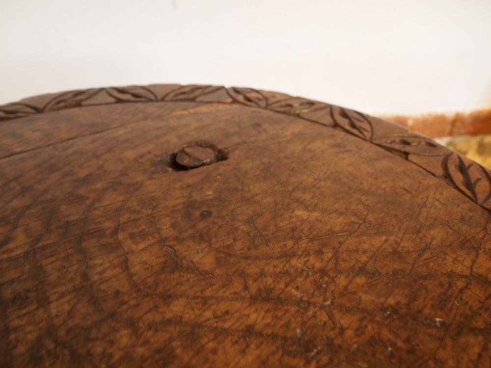 Table outstanding rare primitive naive cricket table c1770 View V