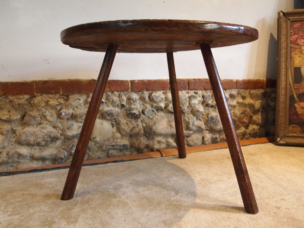 Table outstanding rare primitive naive cricket table c1770 View VII