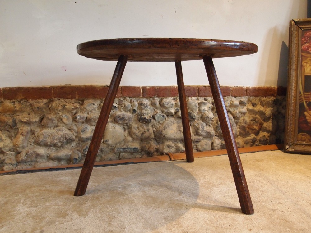 Table outstanding rare primitive naive cricket table c1770 View XIII