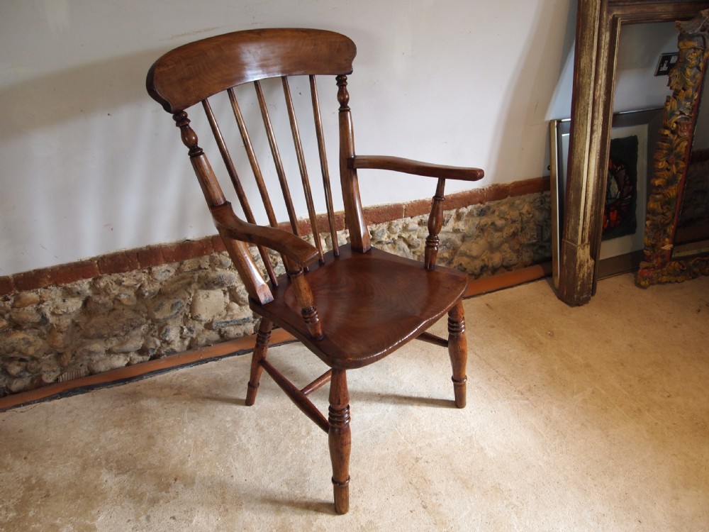 Chair wonderful Windsor kitchen chair Ash Elm Beech c1870 View II
