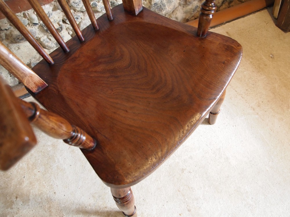 Chair wonderful Windsor kitchen chair Ash Elm Beech c1870 View III